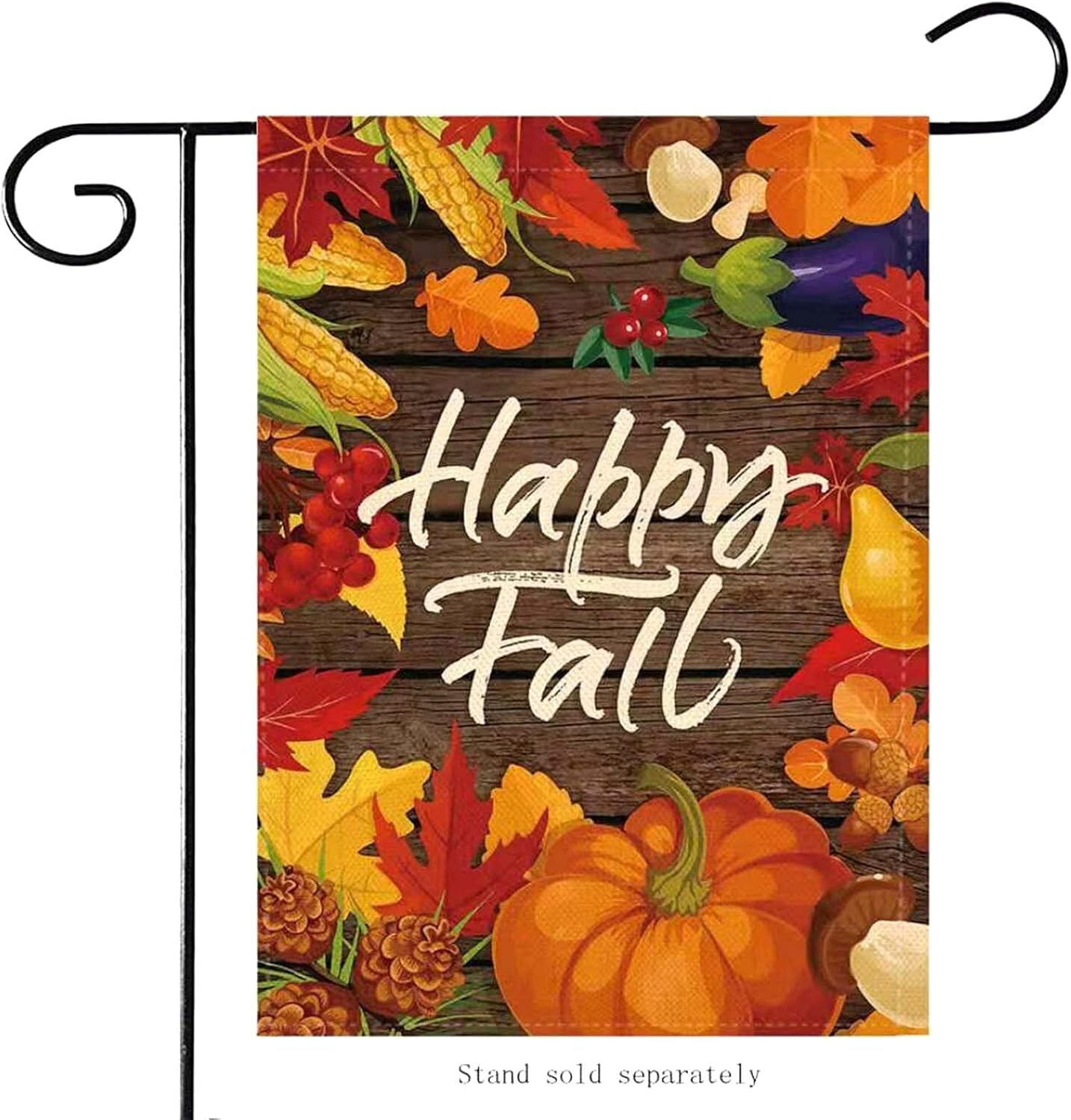 Fall Garden Flag Happy Fall Autumn Harvest Flag Double Side Pumpkin 12 x 18 inch Fall Garden Flag Happy Fall Autumn Harvest Flag Double Side Pumpkin 12 x 18 inch