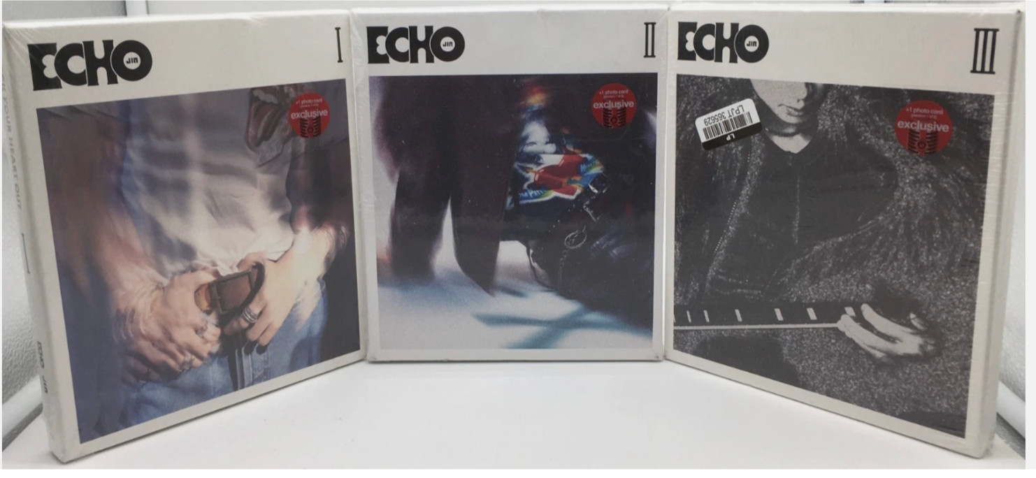 K-Pop Bundle Jin of BTS- Echo Albums Ver. 1-3 (Target Exc.) (See description) K-Pop Bundle Jin of BTS- Echo Albums Ver. 1-3 (Target Exc.) (See description)