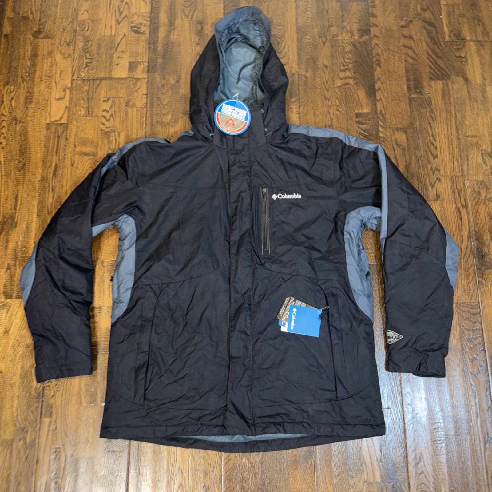 Columbia Men Blancher Mountain Insulated Omni Heat hooded Jacket Waterproof NWT