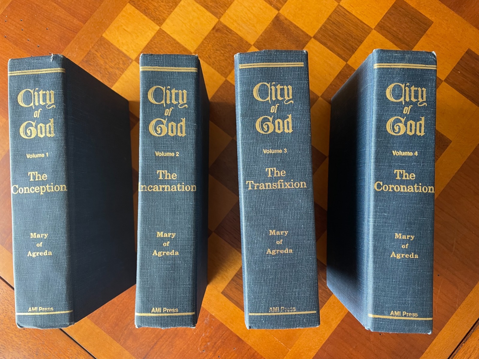 Mystical City of God, Mary of Agreda 1996 Hardcover Vols 1,2,3,4 AMI Press