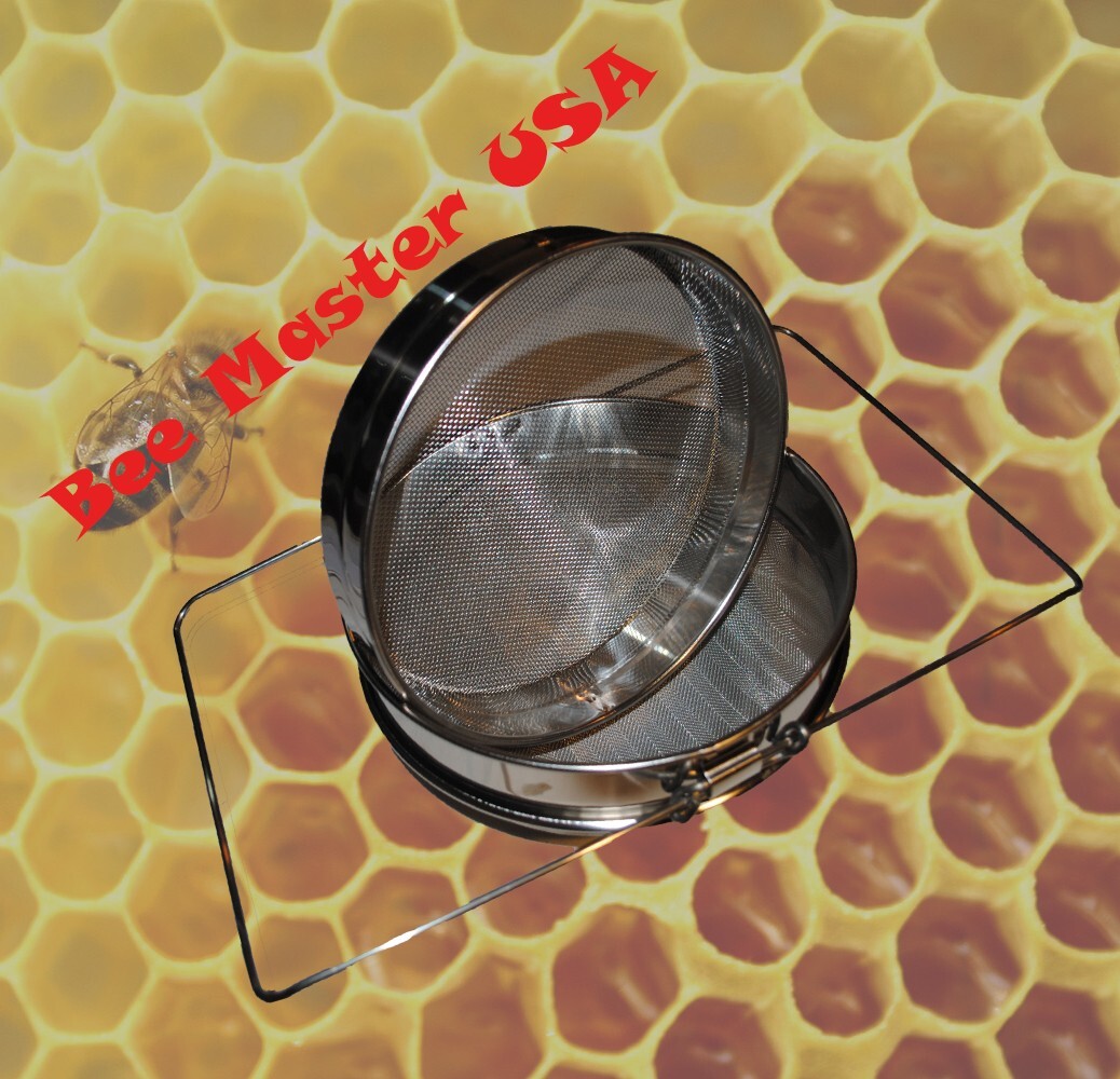 Pro's Choice Best Double Sieve Stainless Steel Honey Strainer, Honey Filter. Pro's Choice Best Double Sieve Stainless Steel Honey Strainer, Honey Filter.