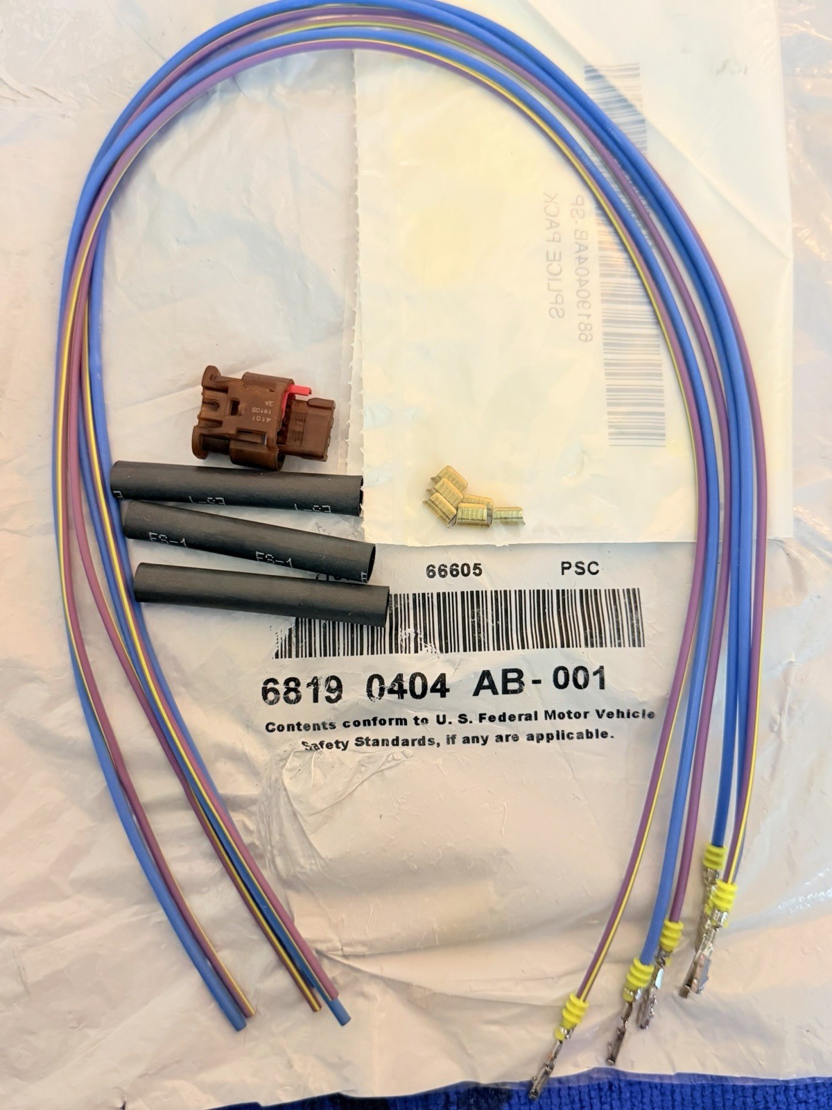 Mopar OEM 68190404AB 3-Way Wiring Repair Kit Complete Open Package Mopar OEM 68190404AB 3-Way Wiring Repair Kit Complete Open Package