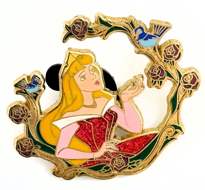 Disney Princess Aurora Sleeping Beauty Pin Brooch 2006 Park Souvenir Briar Rose Disney Princess Aurora Sleeping Beauty Pin Brooch 2006 Park Souvenir Briar Rose