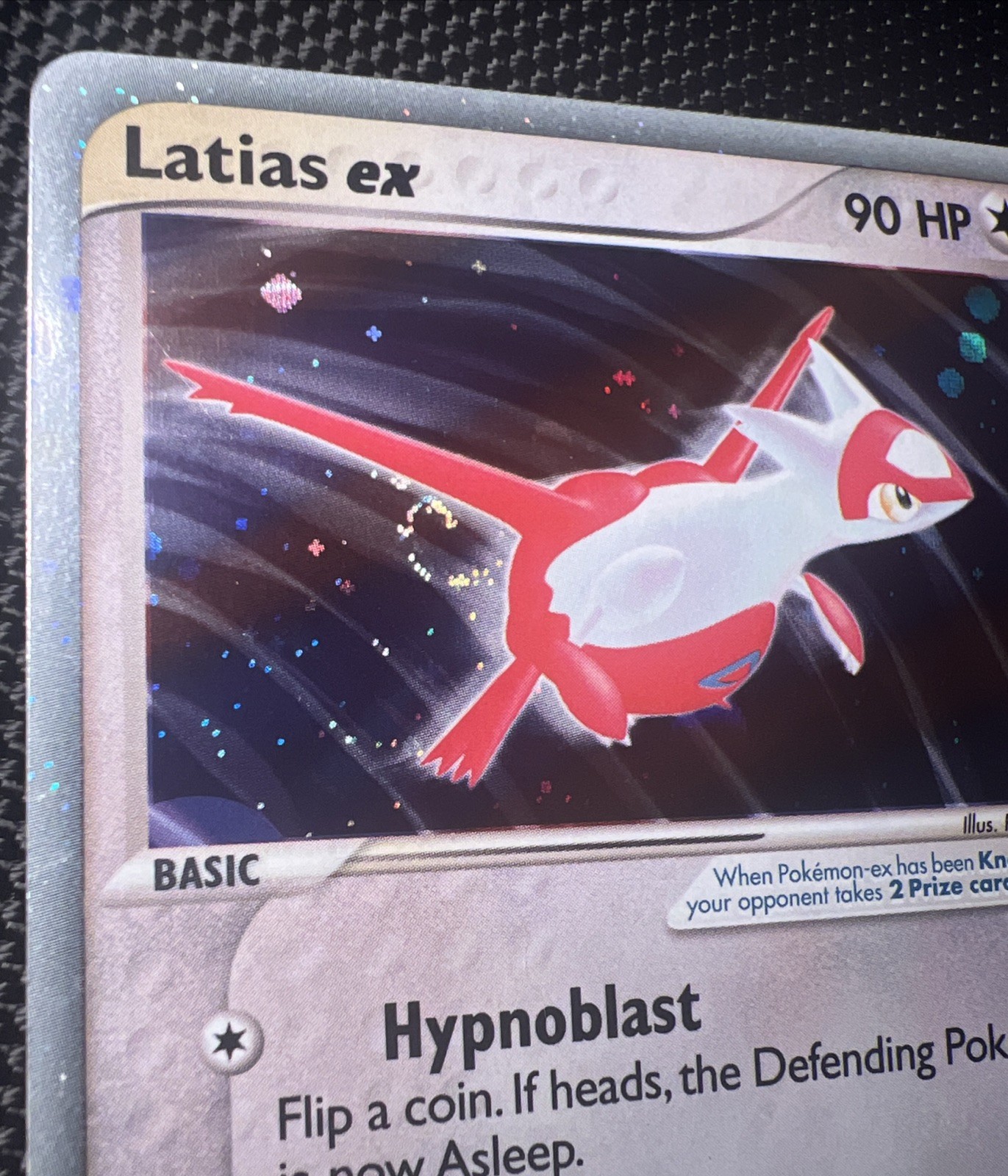 RARE FART SWIRL 🌀Latias ex 93/97 EX Dragon Holo Pokemon Silver Border LP- MP