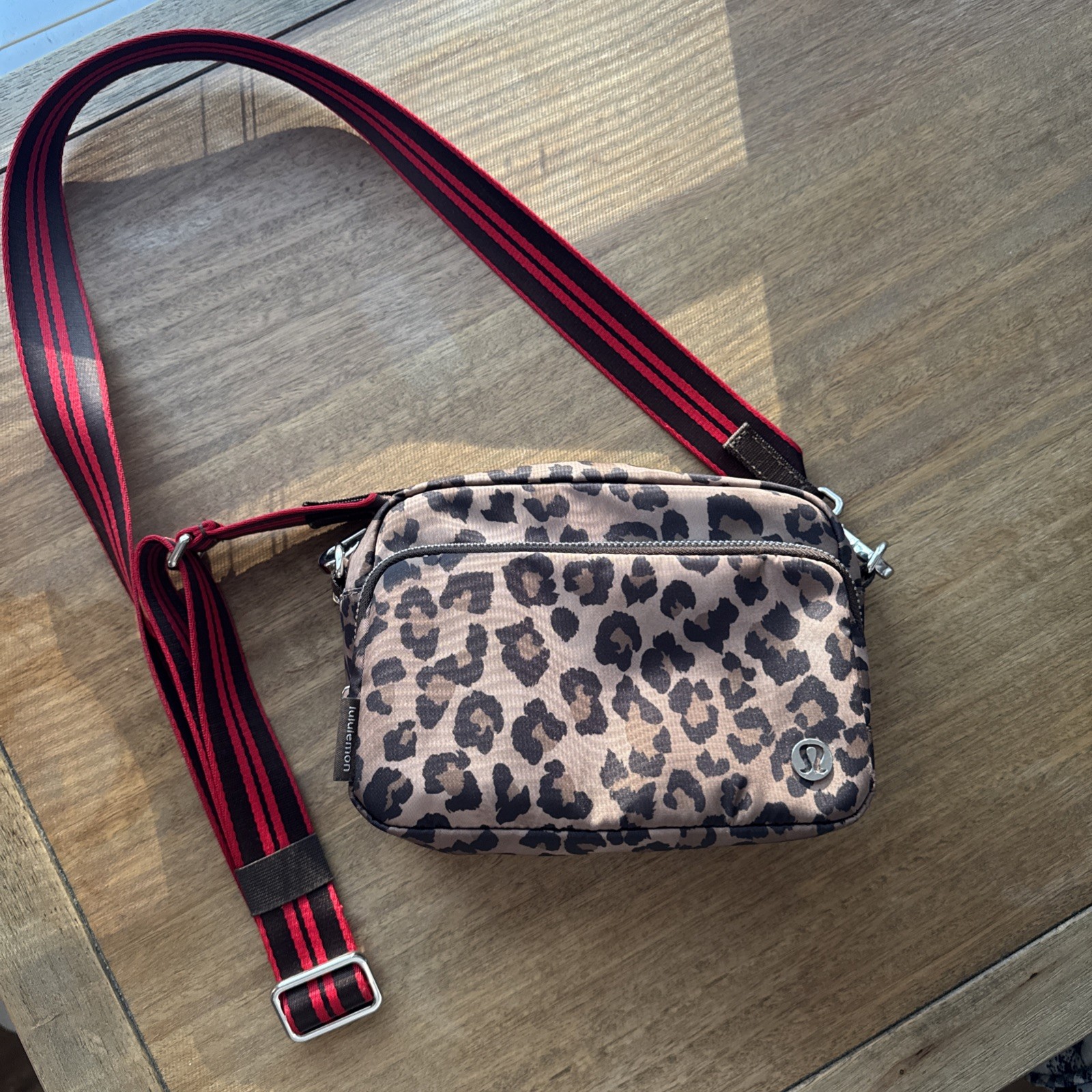 Lululemon Everywhere Crossbody Bag 2L Leopard Print Water Repellent Belt Bag