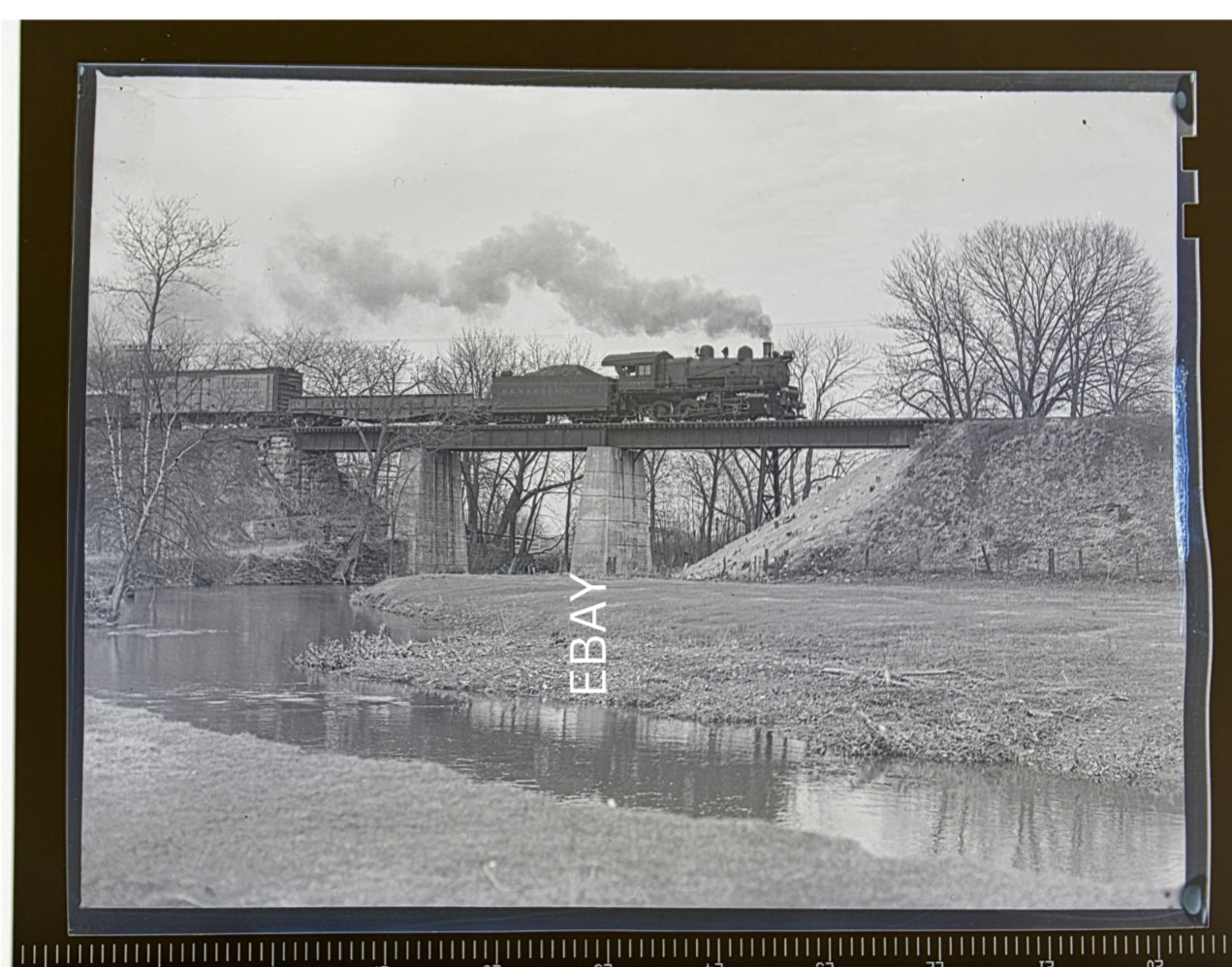 3/15/47 Pennsylvania Railroad PRR No. 1043 H-6 Essington, PA Photo Negative