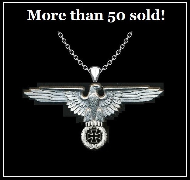 GERMAN EAGLE w/ IRON CROSS Necklace - 2 3/4\