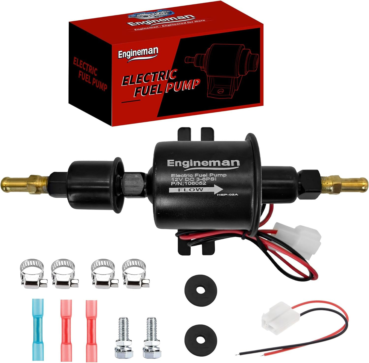 Electric Fuel Pump 12V Electric Transfer for Universal Low Pressure Gas Diesel F
