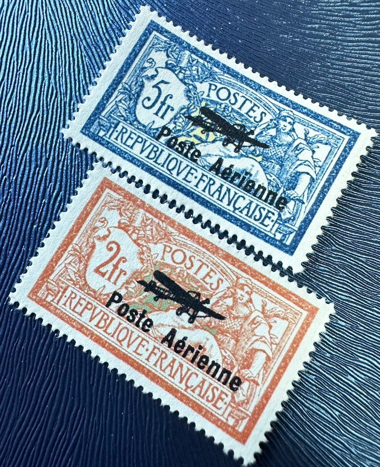 FRANCE 1927 First Issue Airmail Stamp Set MNH Reproduction Stamp sv