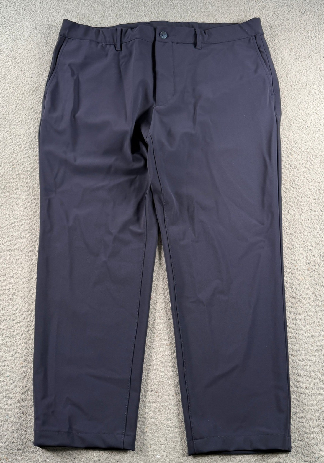 Proper Cloth Milano Performance Knit Men 36x27 Navy Blue Tech Stretch Trousers