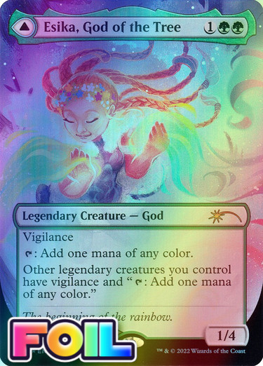 x1 Esika God of the Tree / The Prismatic Bridge SLD MTG 1155 FOIL BORDERLESS 1x x1 Esika God of the Tree / The Prismatic Bridge SLD MTG 1155 FOIL BORDERLESS 1x