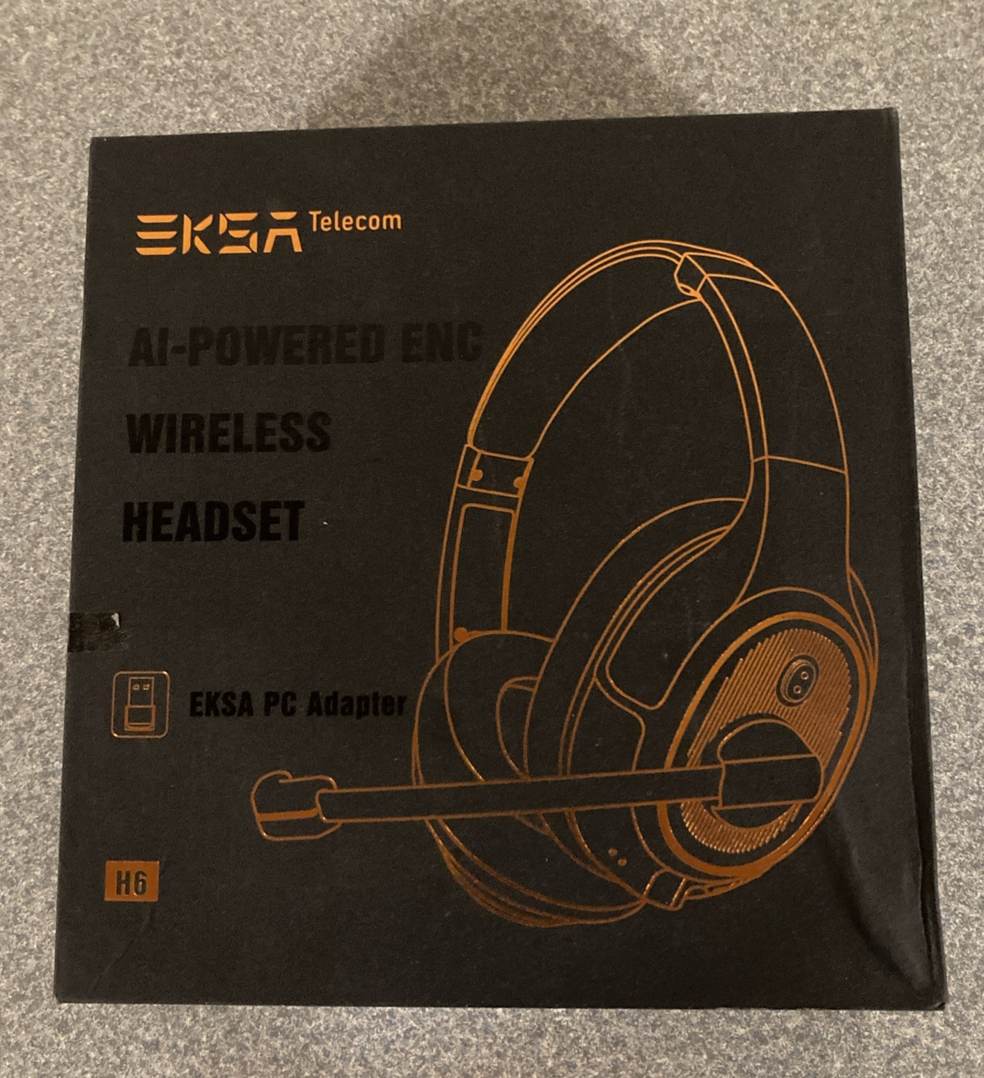 Eksa H1 Noise Cancelling Trucker Bluetooth Headset with Microphone Wireless 