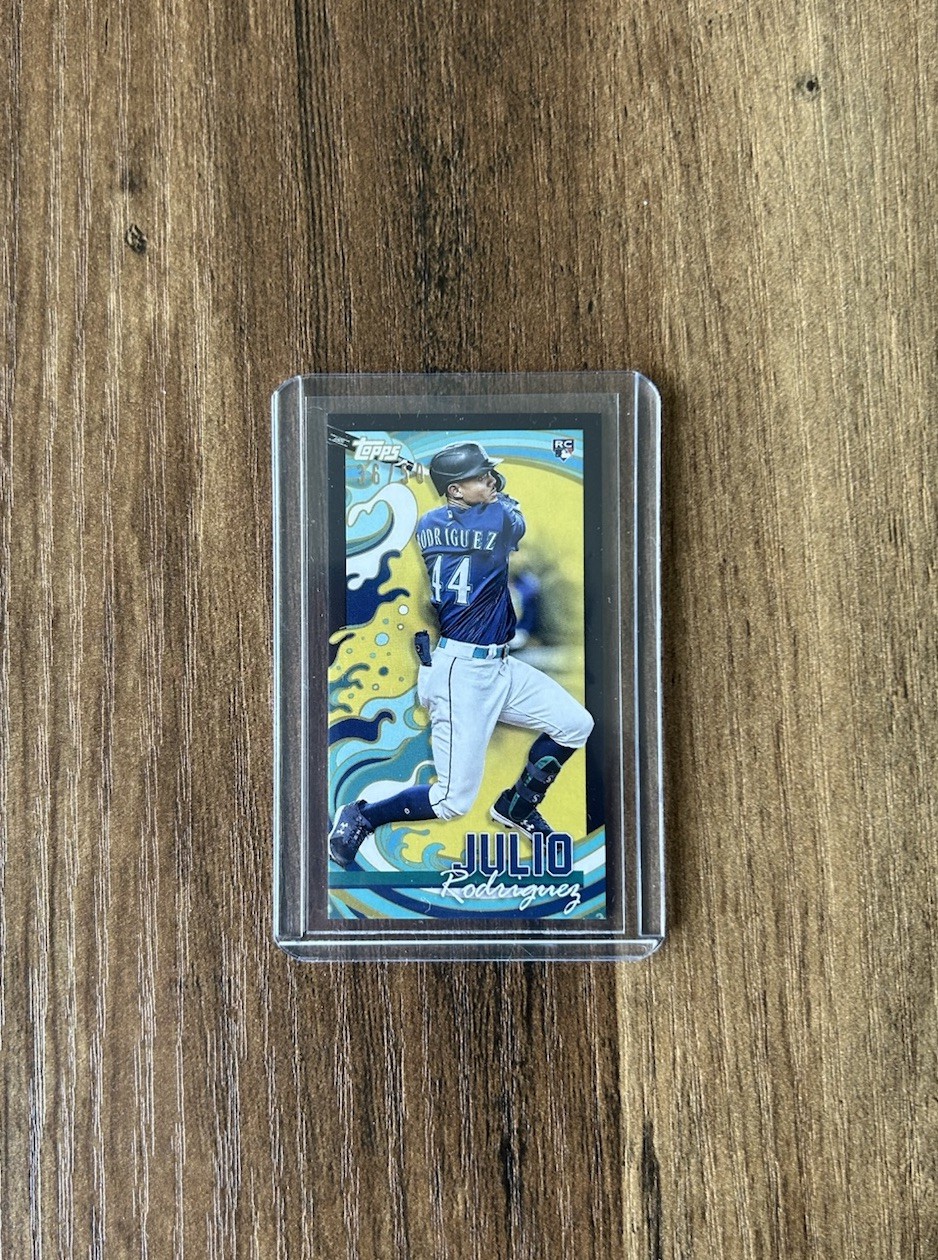 2022 Topps Rip Julio Rodriguez Rookie RC Mini Black /50 #MRIP-JR