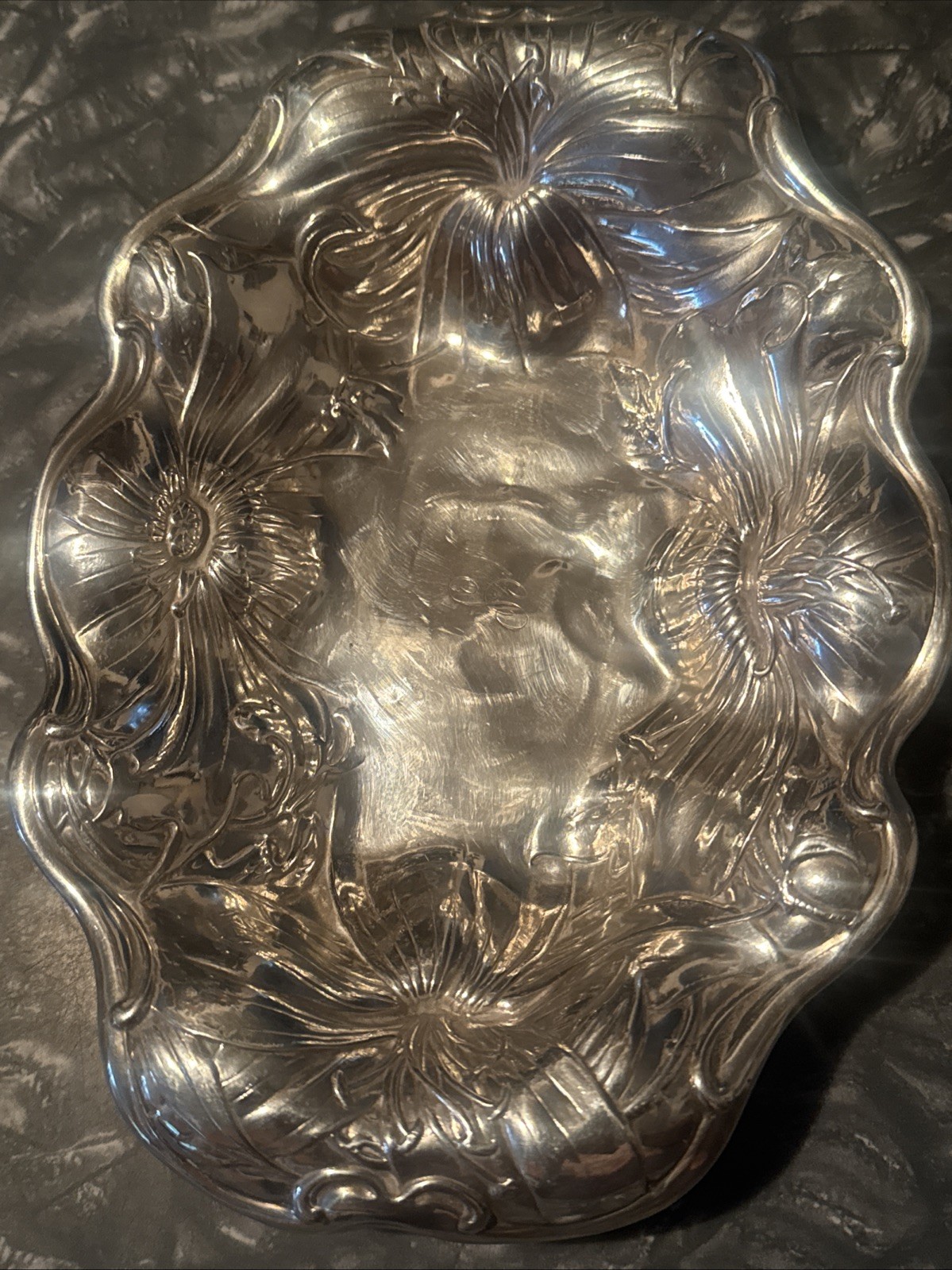 Antique Gorham Sterling Silver Pierced Repousse Centerpiece Floral Bowl A 3219 M