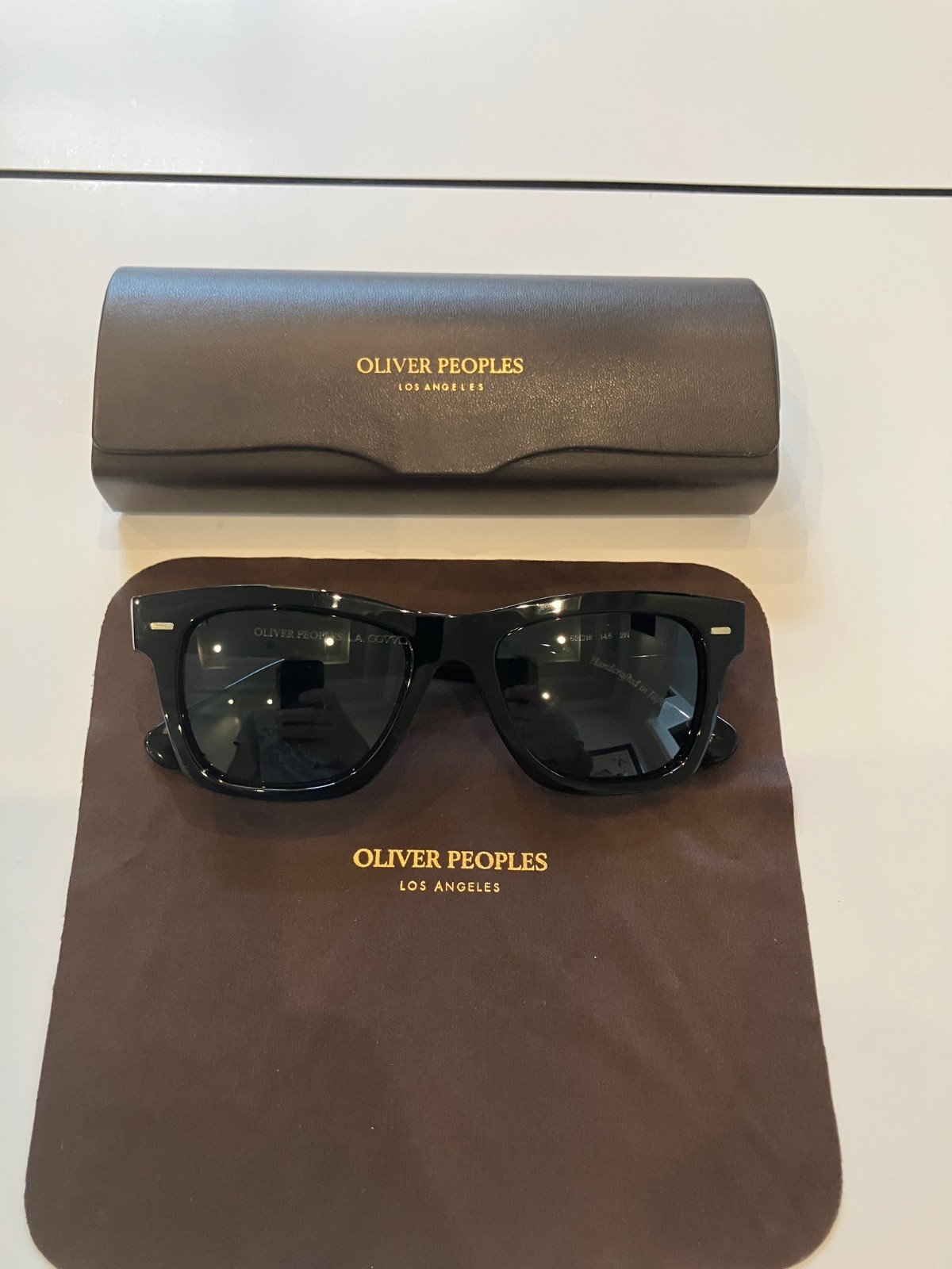 NEW Oliver Peoples OLIVER SUN F 5393SF Black Polarized 100556 Sunglasses PERFECT