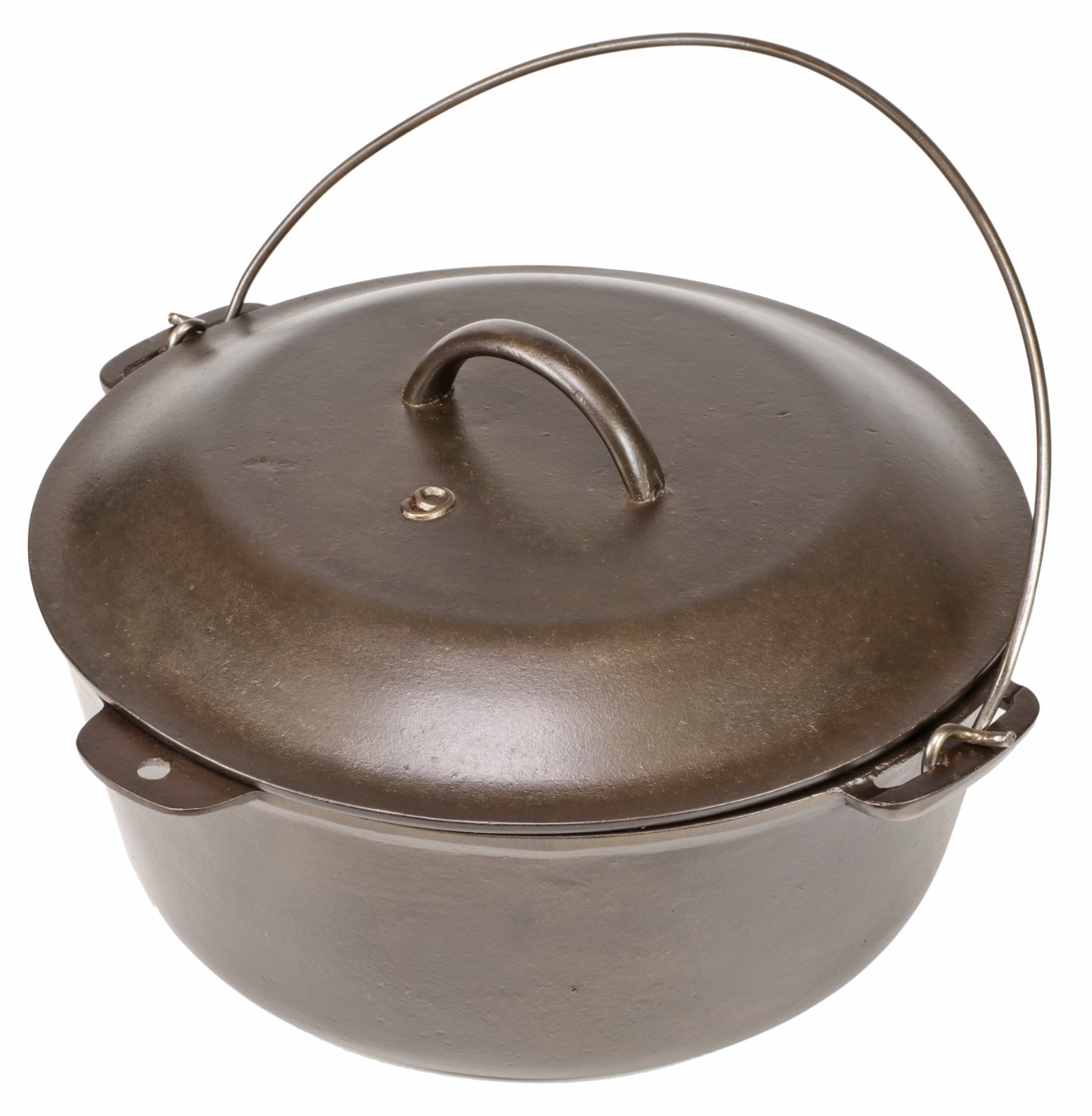 Vintage Hard To Find Lodge No 9 Economy Series Cast Iron Dutch Oven Restored