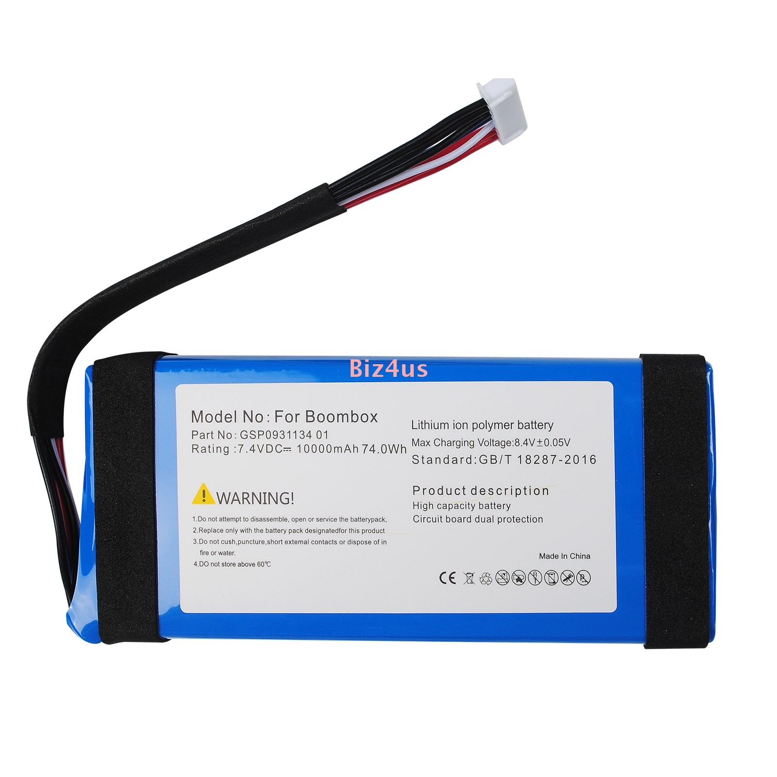 New Replacement Battery For JBL Boombox 1 10000mAh GSP0931134 01 JEM3316 JEM3318