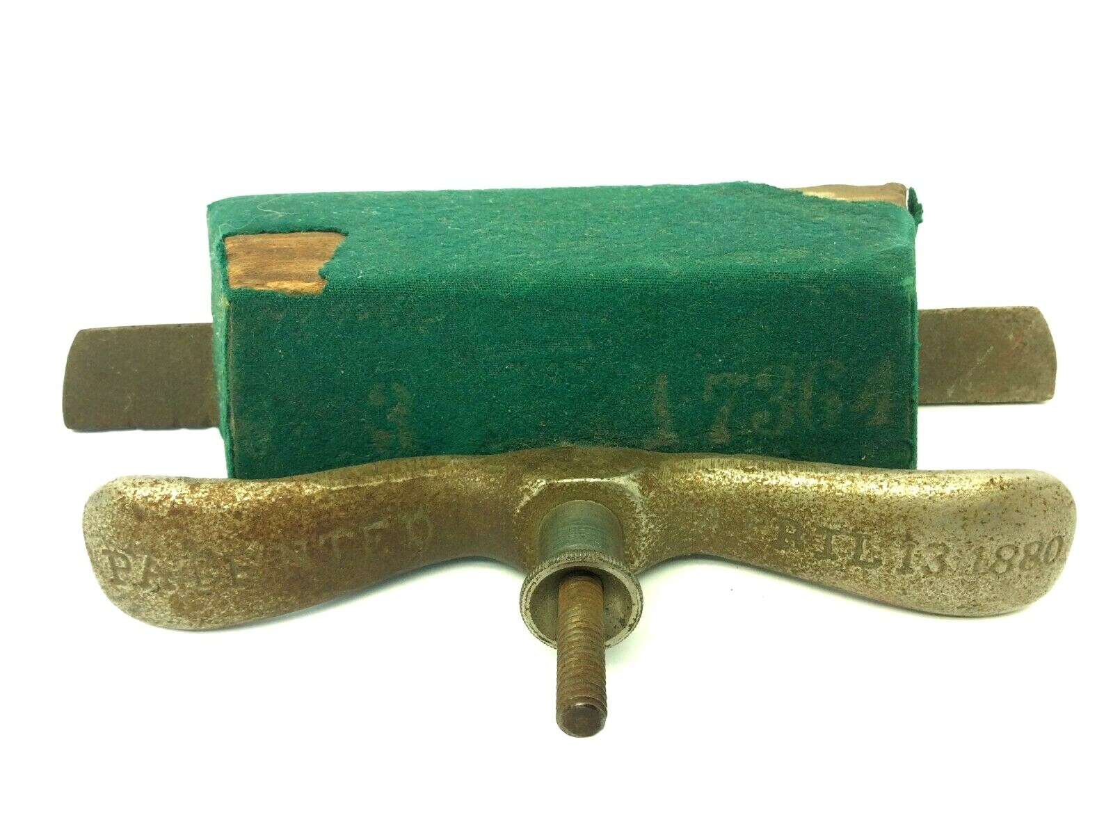 Patented April 13th 1880 Mystery Sewing Dress Mold Clamp Machine Part 