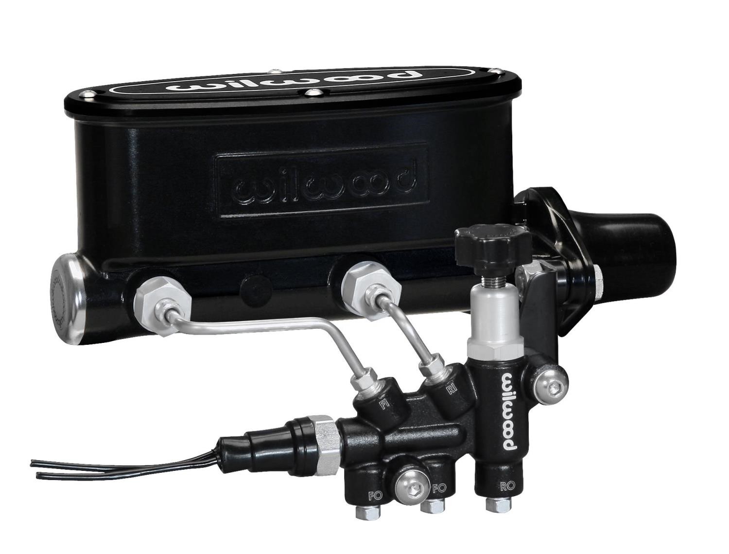Wilwood 261-13270-BK Aluminum Tandem Master Cylinder Kit Black E-Coat Finish