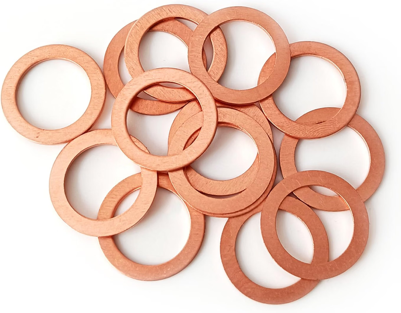 15 Pcs Copper Oil Drain Plug Gaskets for Mercedes - 14mm OEM Replacement