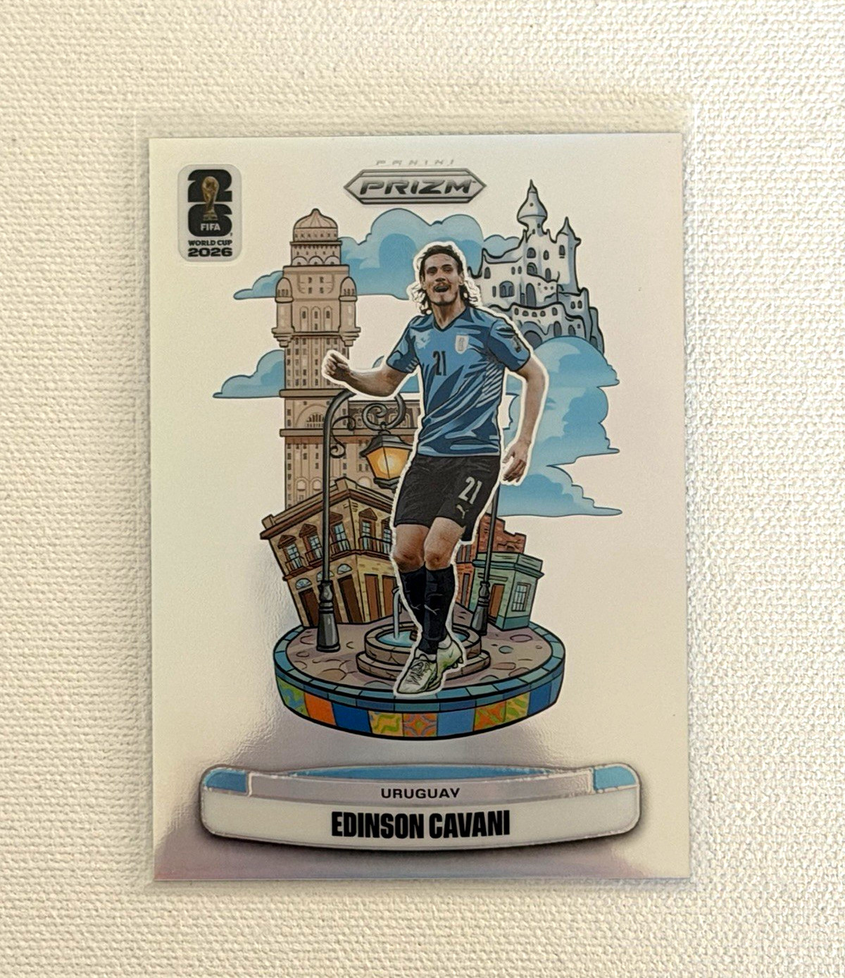 Panini 2026 Prizm FIFA World Cup Edinson Cavani National Landmarks #26 Uruguay Panini 2026 Prizm FIFA World Cup Edinson Cavani National Landmarks #26 Uruguay
