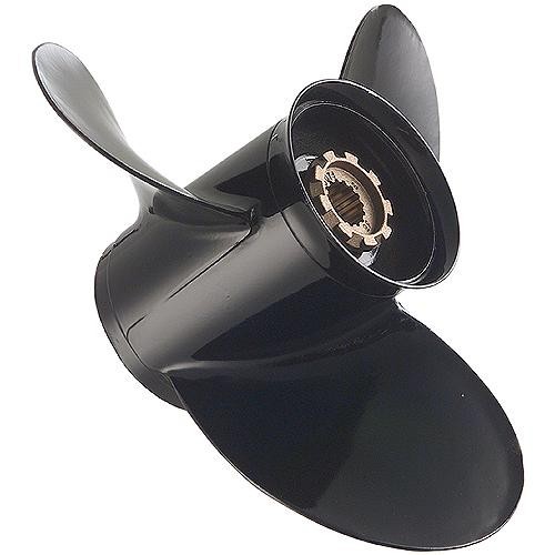Quicksilver Propeller Black Diamond Aluminum 3 Blade RH 15 X 17 Part# QA1912X
