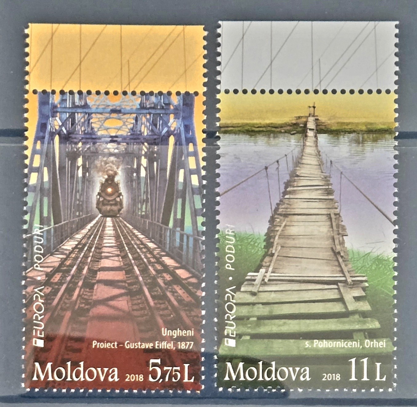 Moldova: 2018 Europa CEPT/ Bridges. Set Of 2v, MNH