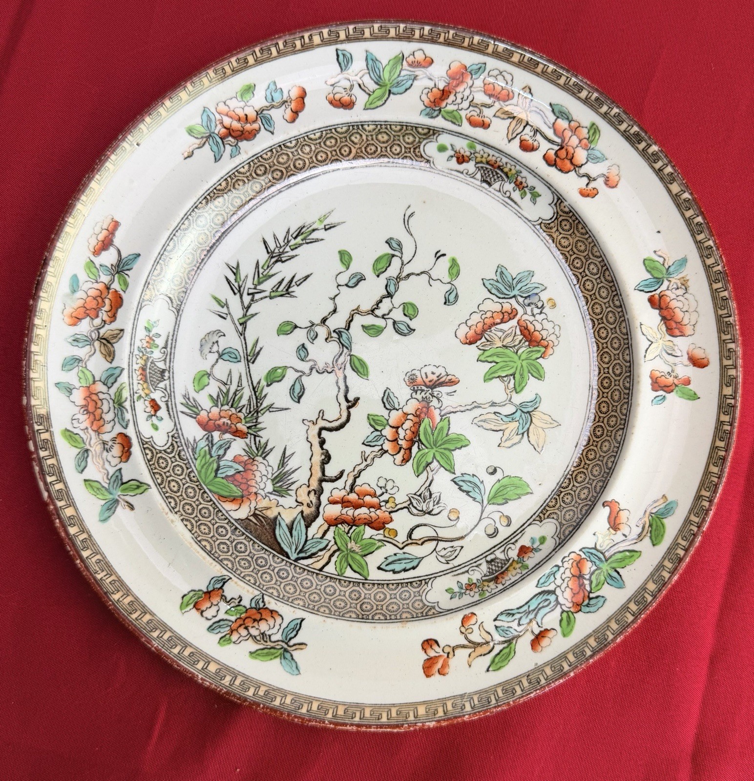 Antique W.T. Copeland & Sons “Indian Tree” Earthenware Plate 7.5”