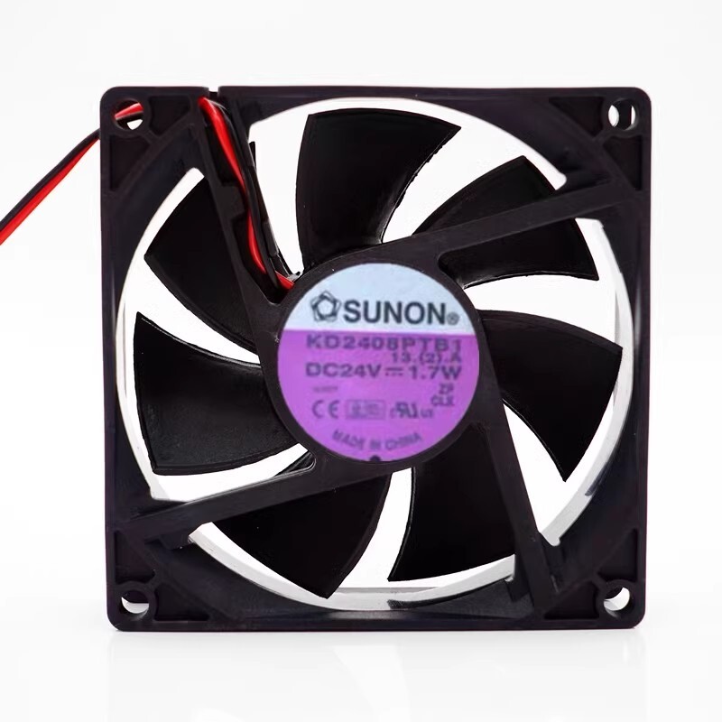 SUNON KD2408PTB1 8025 DC24V 1.7W 8CM 2-Wire Inverter Cooling Fan