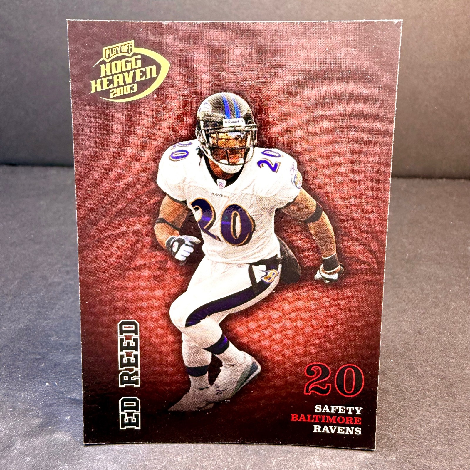 2003 Playoff Hogg Heaven #14 Ed Reed Baltimore Ravens