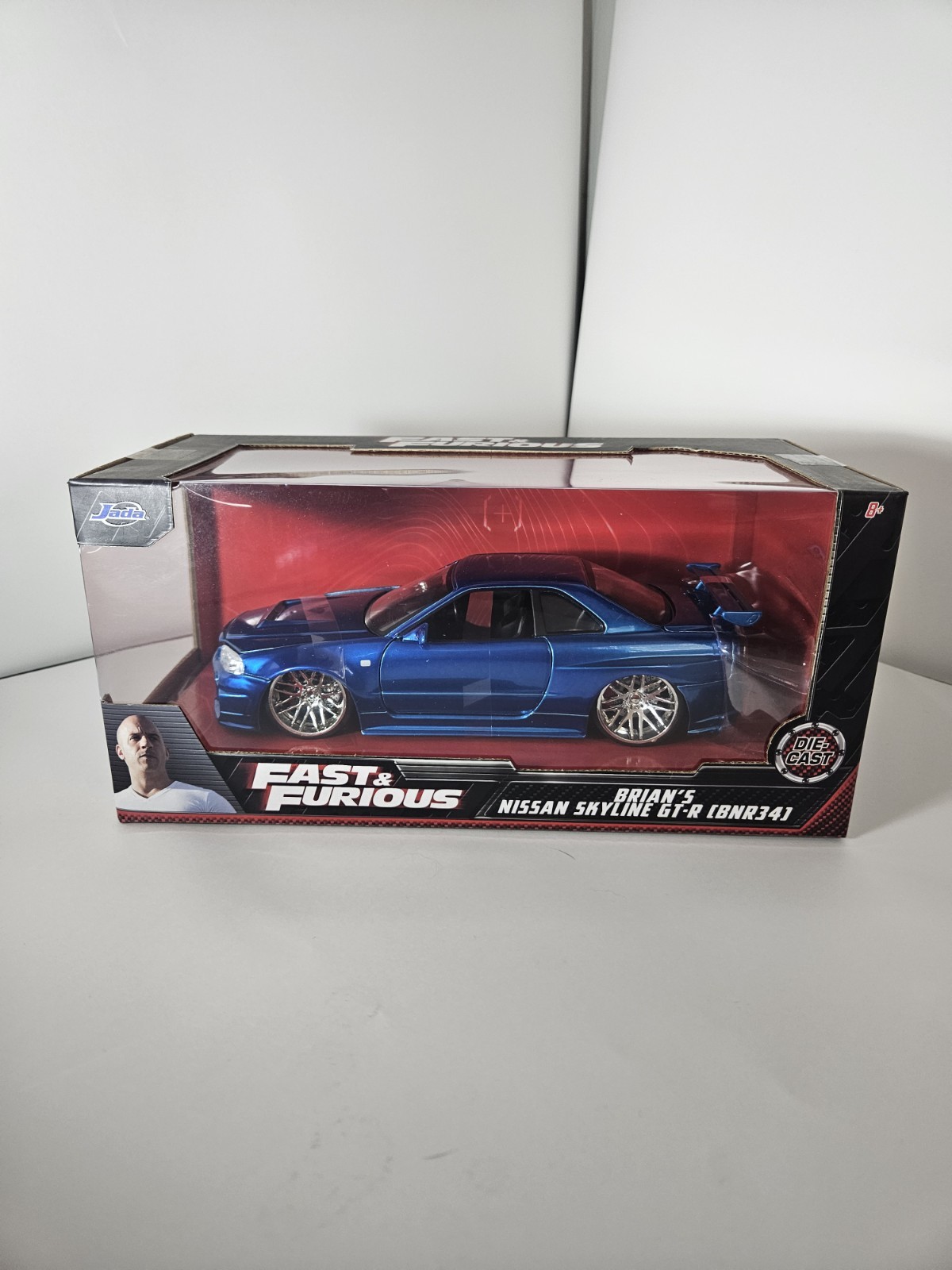 Jada Toys Fast & Furious 1:24 Brian\'s Nissan Skyline GT-R R34 Blue 97173 Jada Toys Fast & Furious 1:24 Brian\'s Nissan Skyline GT-R R34 Blue 97173