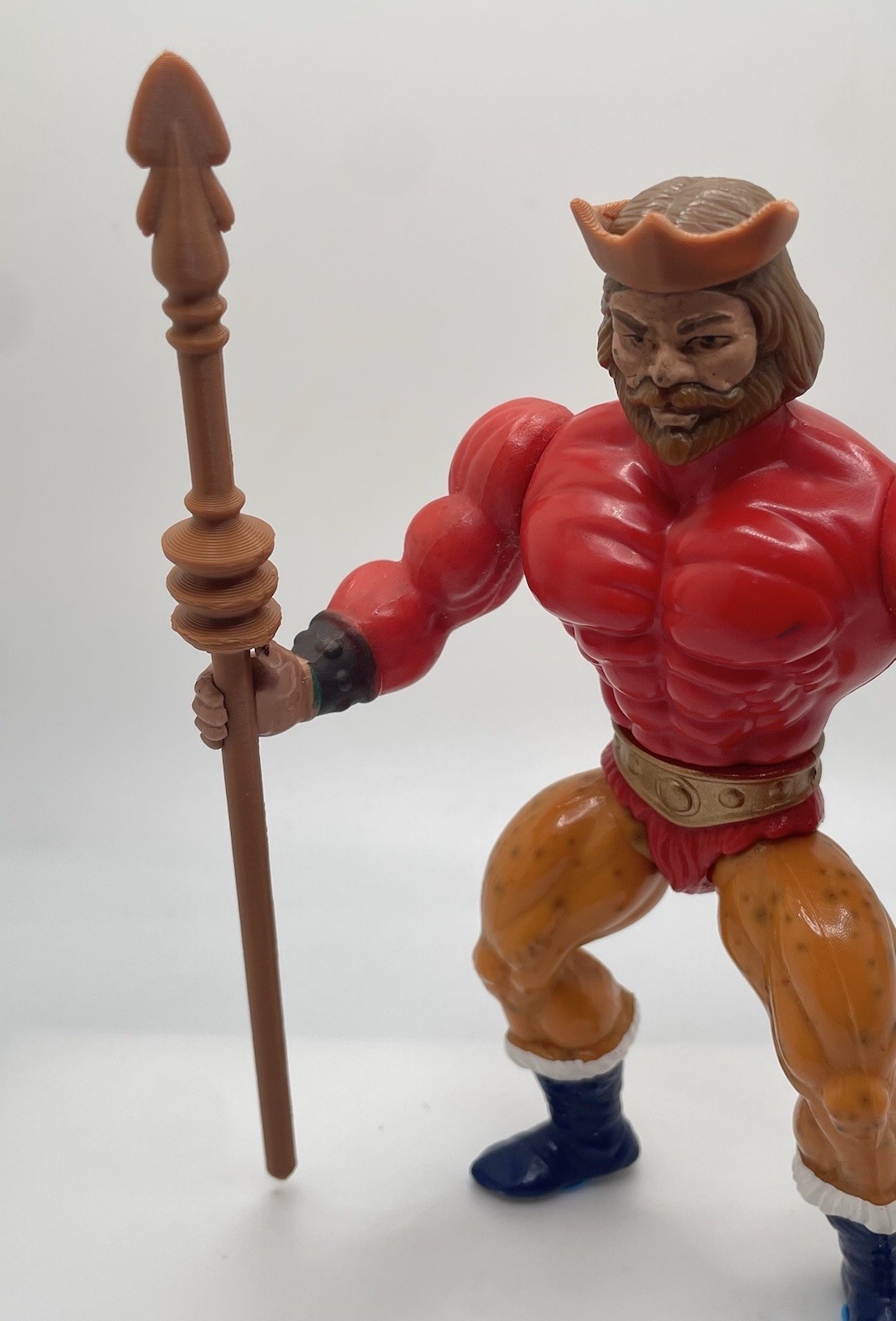 Vintage King Randor REPRO Staff & Crown Weapon MOTU Masters of the Universe 1986