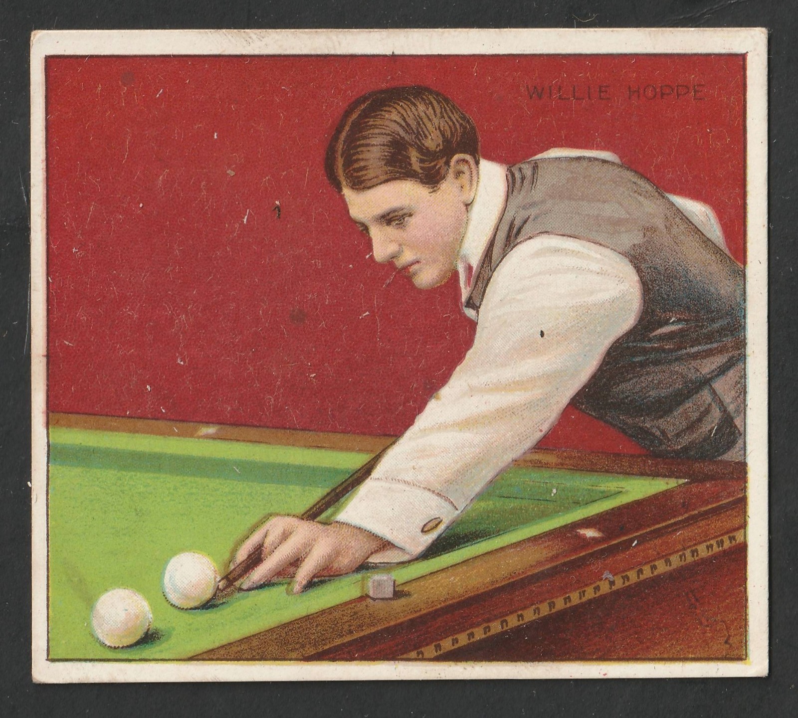 1910 Willie Hoppe Mecca Cigarettes T218 Billiards Champion Card 1910 Willie Hoppe Mecca Cigarettes T218 Billiards Champion Card