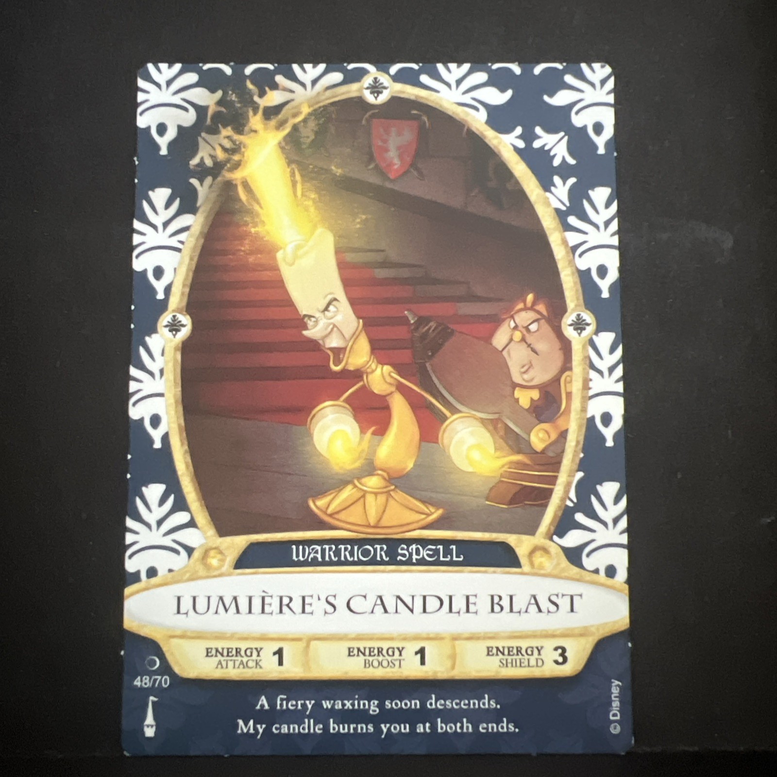 SORCERERS OF THE MAGIC KINGDOM LUMIERE'S CANDLE BLAST BEAUTY & BEAST COGSWORTH