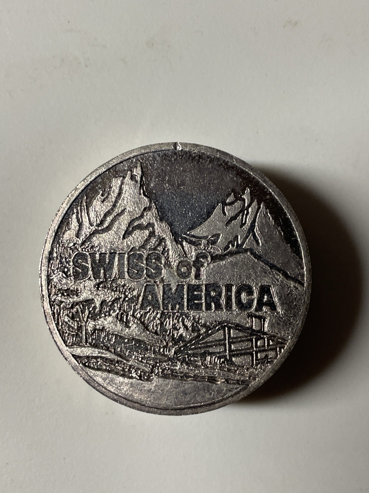 Vintage Draper Mint Swiss of America Patriot 5 OZ .999 Silver Round