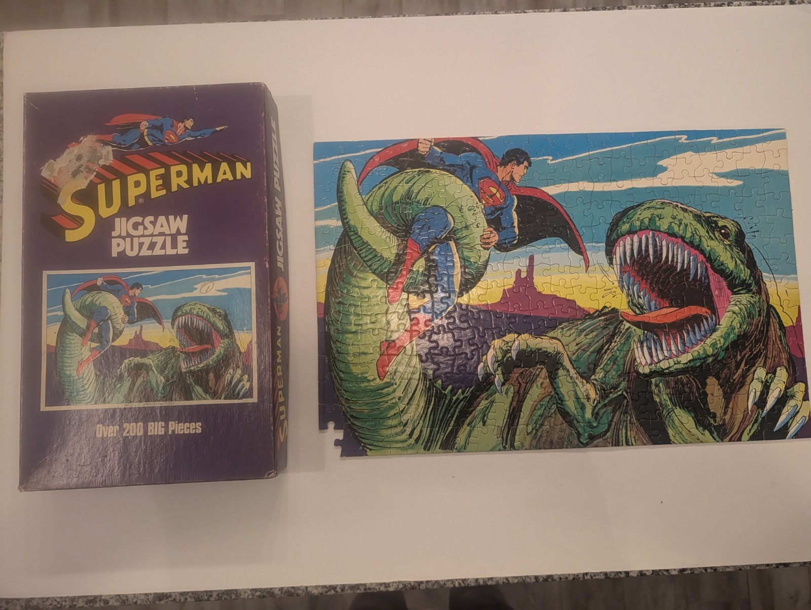 Vintage 1973? Superman Jigsaw Puzzle (APC #1174) by American Publishing Corp
