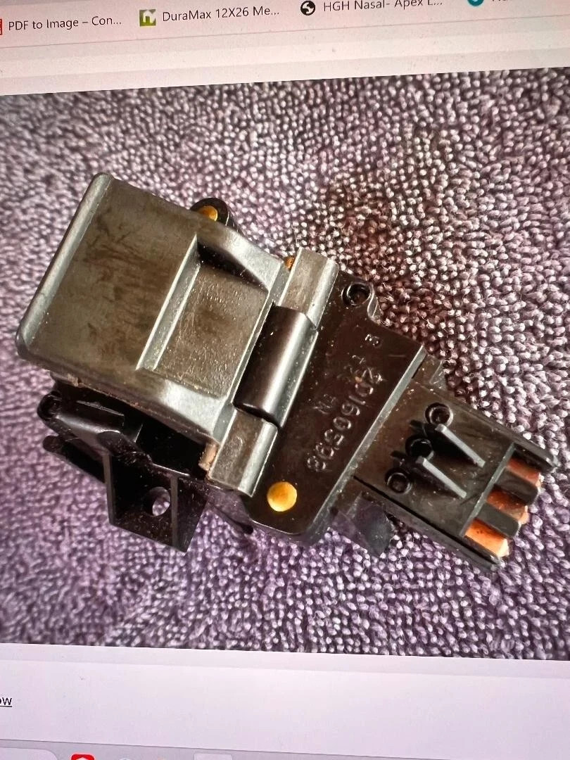 1990-02 CADILLAC OEM TRUNK PULL DOWN PULLDOWN MOTOR SWITCH RELAY 3 PIN -20160593