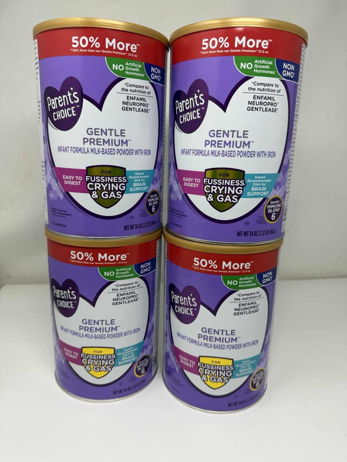 Parent\'s Choice Gentle Premium Baby Formula crying and gas 34 oz Can (4-Pack) Parent\'s Choice Gentle Premium Baby Formula crying and gas 34 oz Can (4-Pack)