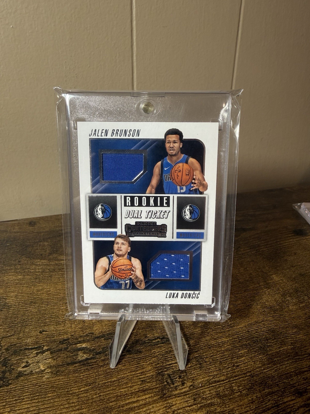 2018-19 Panini Contenders Luka Doncic/Jalen Brunson Rookie Dual Ticket Double