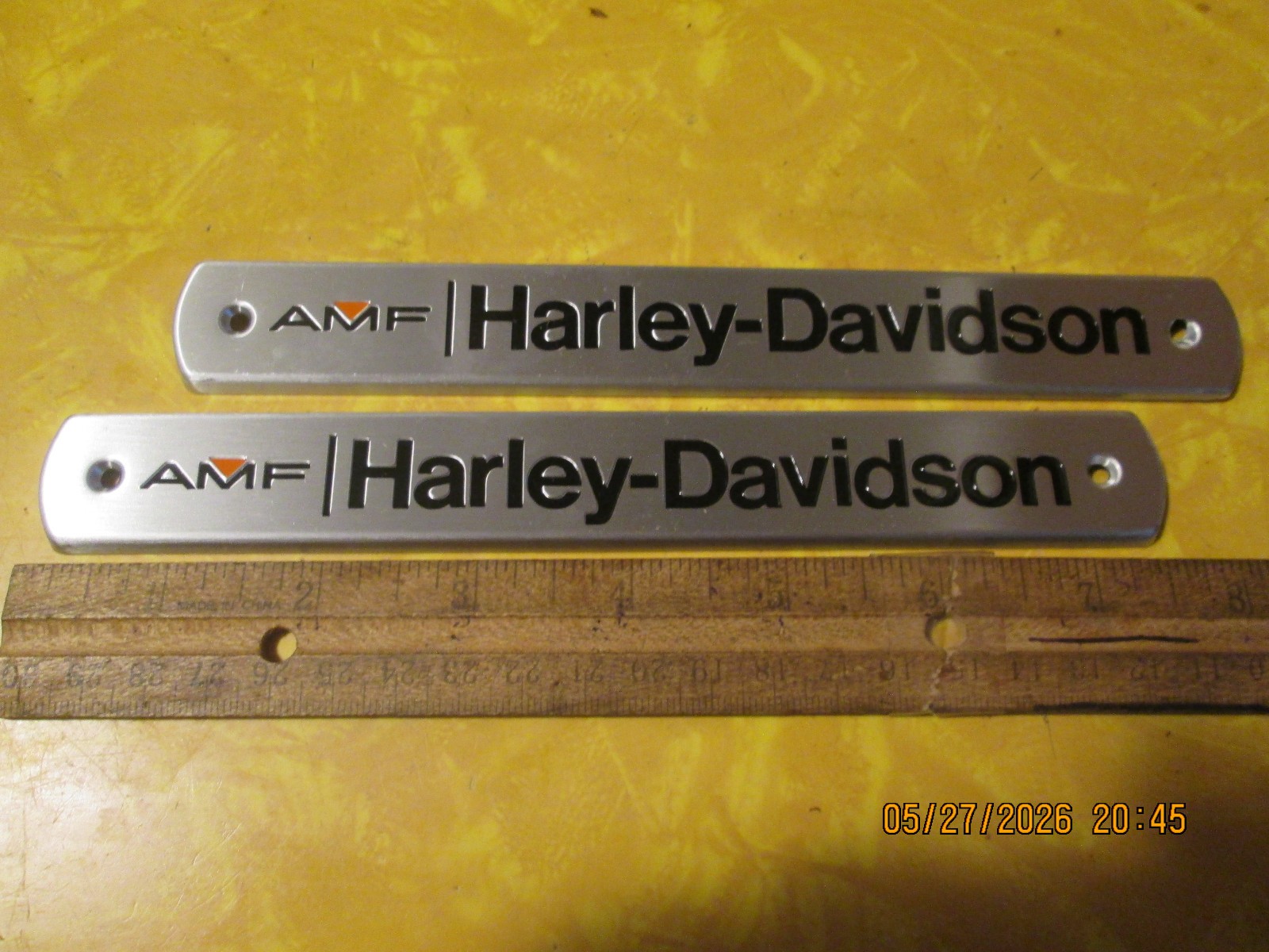 Harley Shovelhead AMF Vintage New Old Stock 1972-1976 Gas Tank Emblems