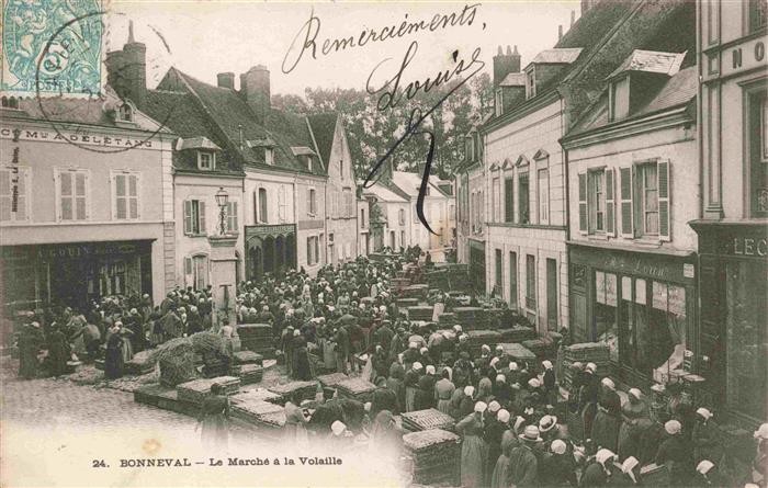 Bonneval d Eure-et-Loir 28 Le Marché à la Volaille