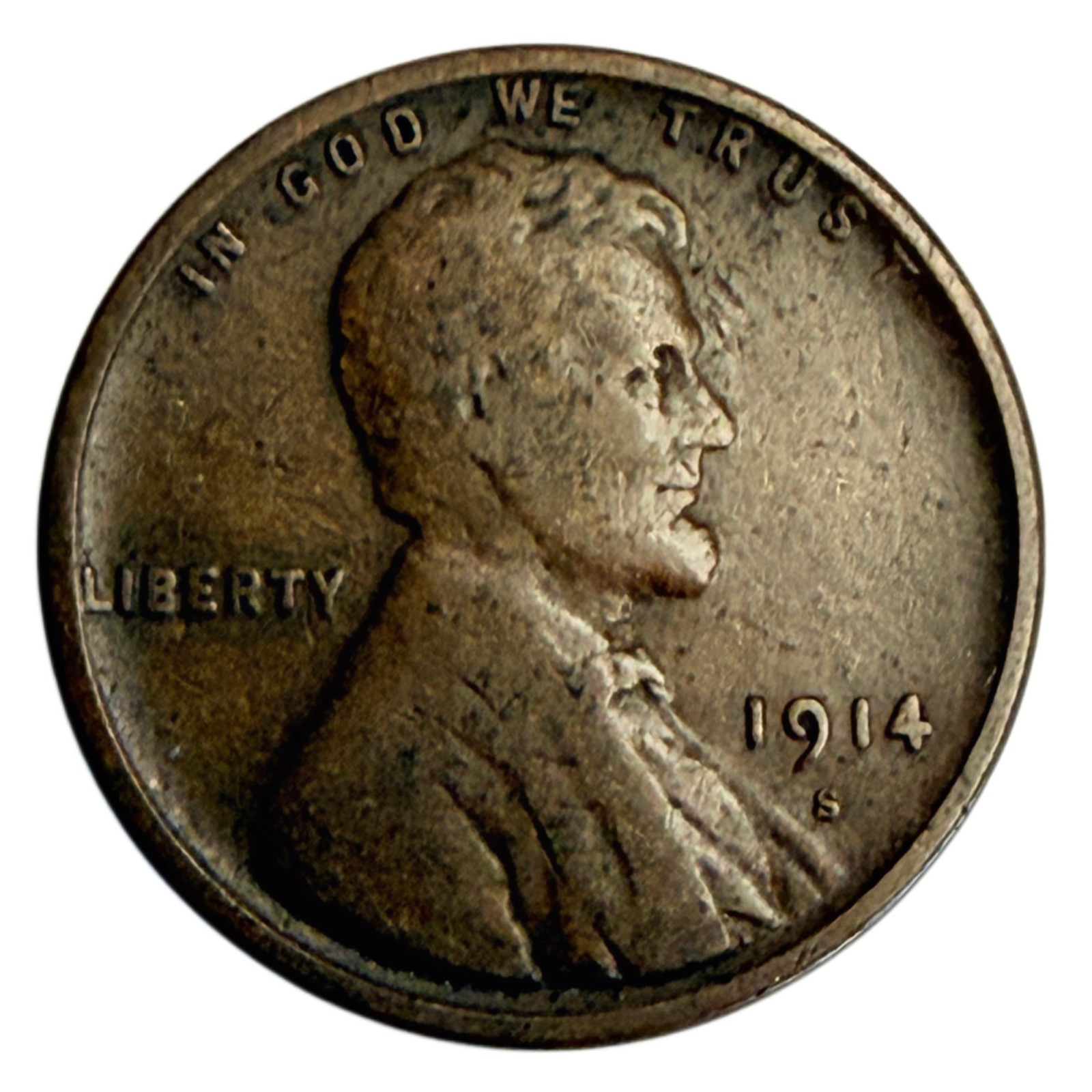1914-S Lincoln Cent (VG)