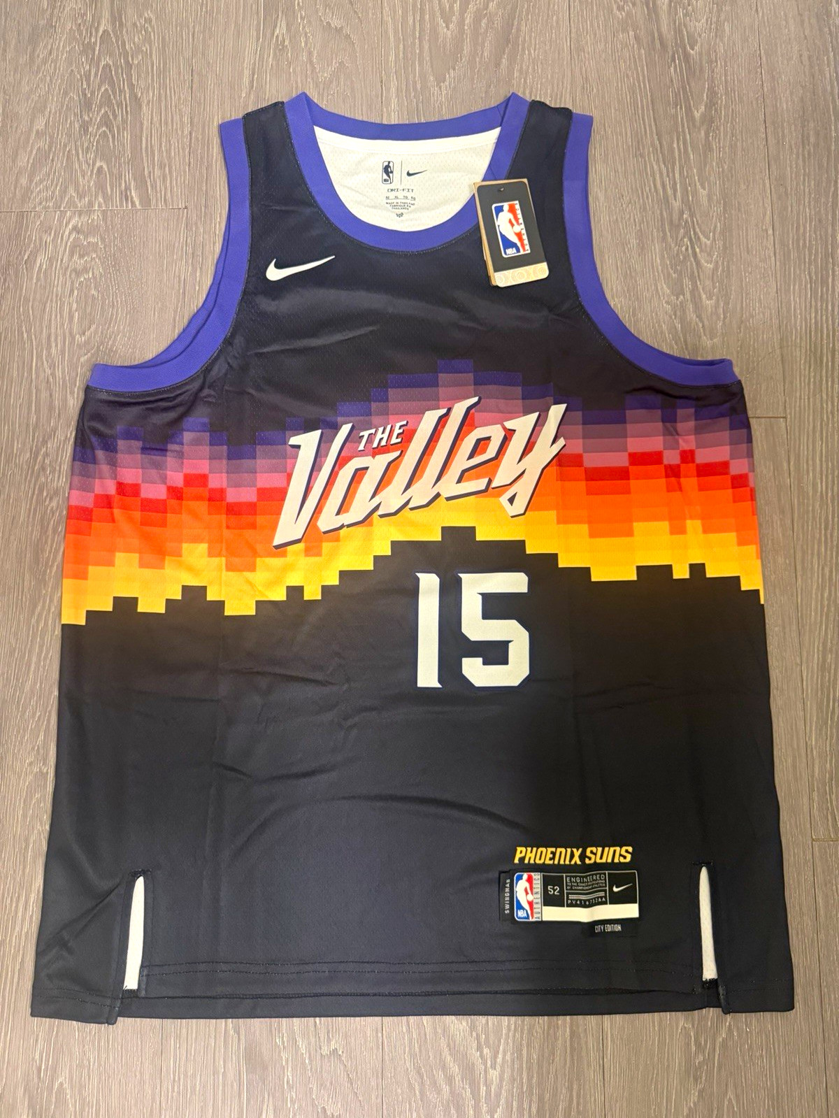Devin Booker The Valley City Edition Phoenix Suns Jersey #15 XL New With Tags Devin Booker The Valley City Edition Phoenix Suns Jersey #15 XL New With Tags