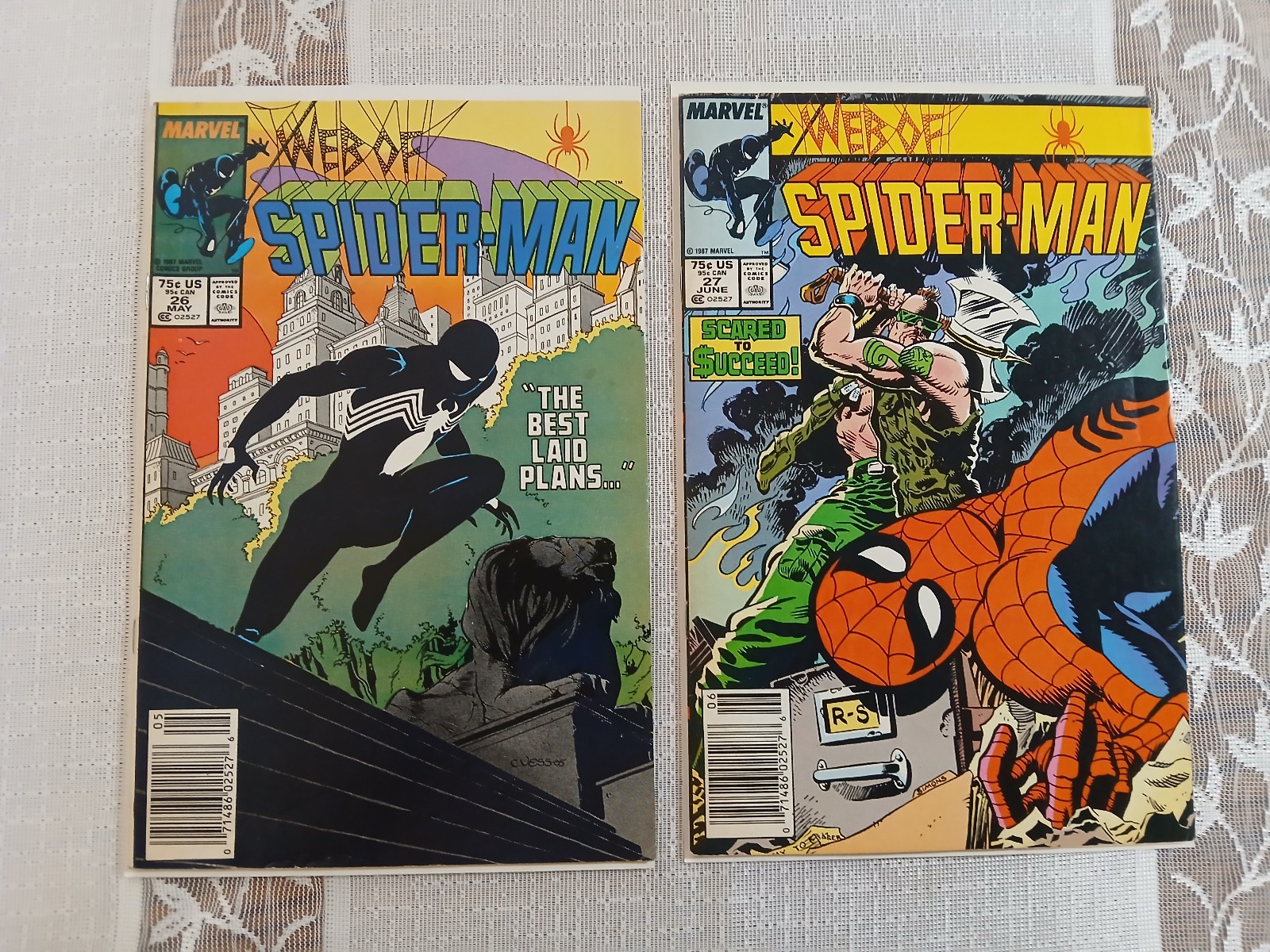 Web of Spider-Man # 26 27 33 37 38 40 42 49 53 54 Mark Jeweler
