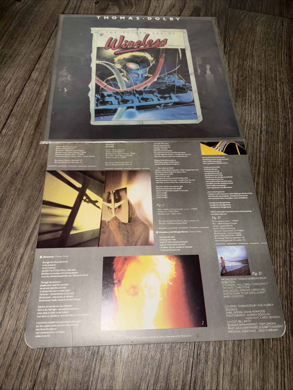 THOMAS DOLBY*THE GOLDEN AGE OF WIRELESS*VINYL LP PROMO CAPITOL ST-12271 VG+/VG-