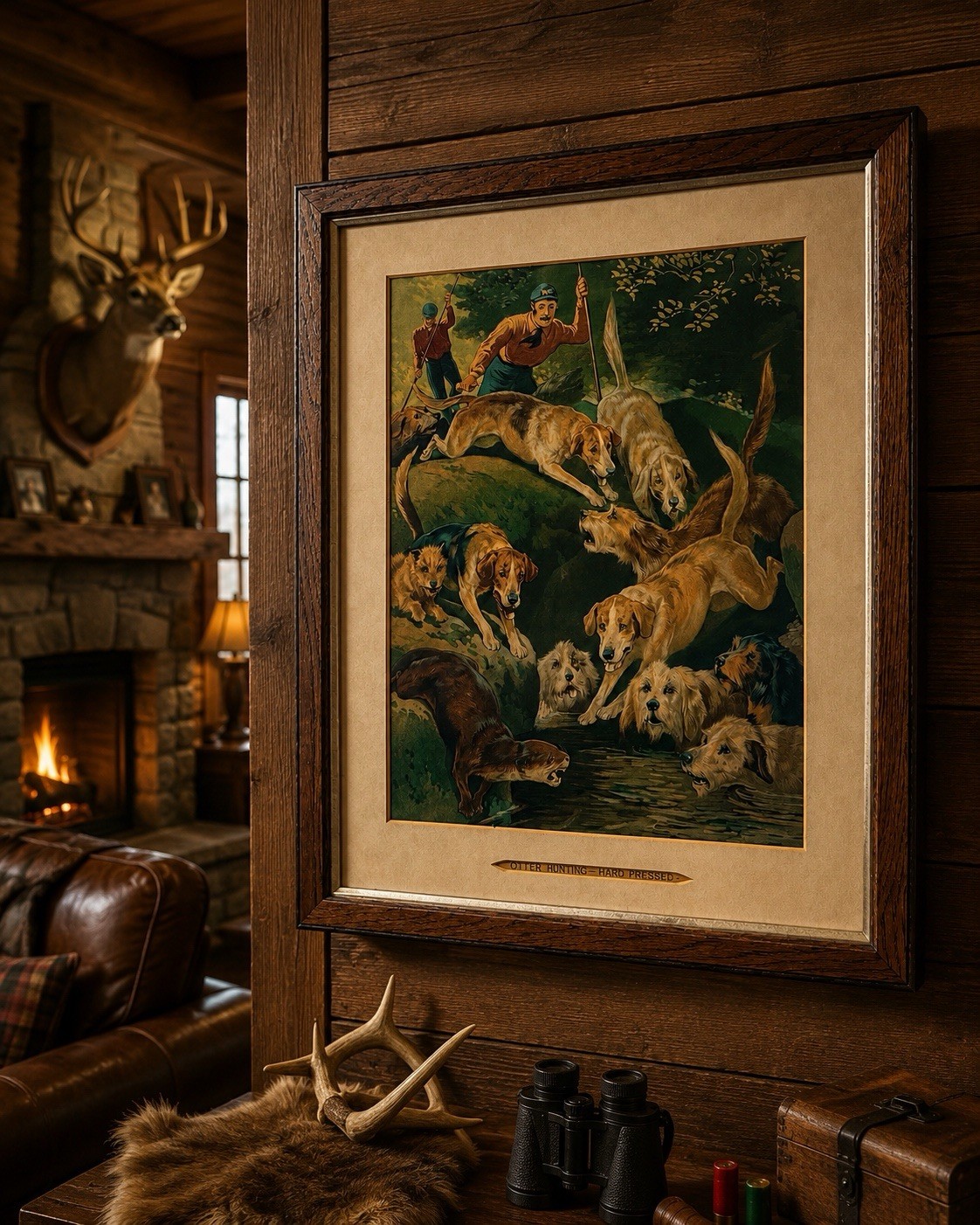 Wow Amazing Early Hunting Scene Otter Hunting Hard Pressed