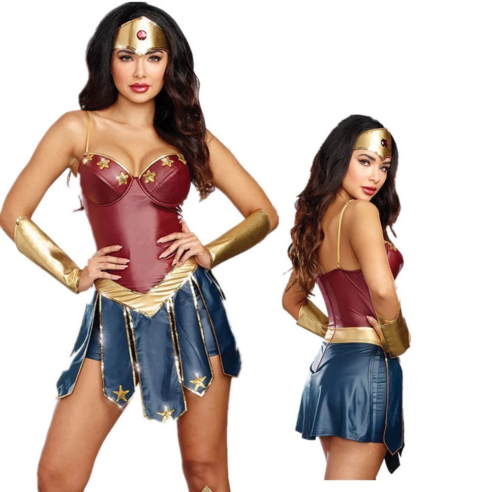Cosplay Costume Wonder Woman Costume Diana Prince Dress Girls Outfits only cloth