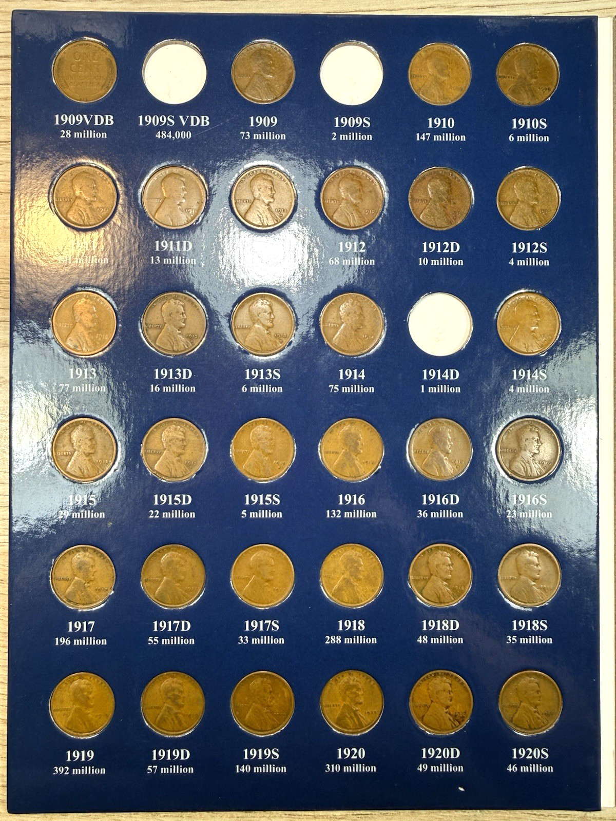 LINCOLN SET (1909-2025)- 290 COINS -BU COINS/ ALL SEMI KEYS- PRICED TO SELL 🔥