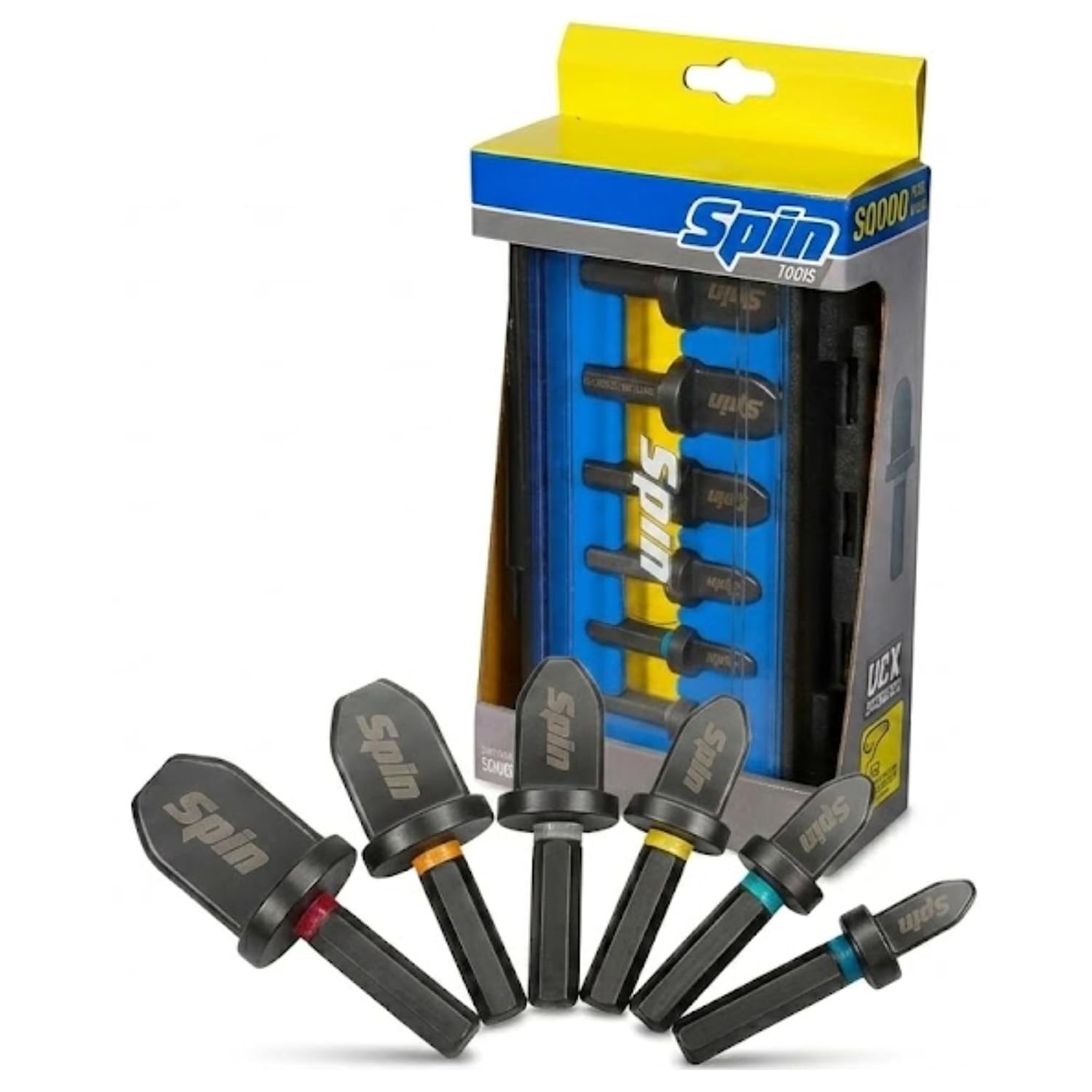 6-Piece Drill Bit Swaging Tool Set 1/4, 3/8, 1/2, 5/8, 3/4, 7/8-Inch Drill Bit
