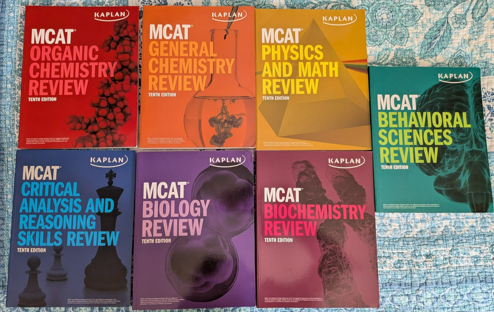 MCAT Prep 10th Tenth Edition Kaplan Books 2025 Full Set PLUS MCAT Quick Sheets MCAT Prep 10th Tenth Edition Kaplan Books 2025 Full Set PLUS MCAT Quick Sheets